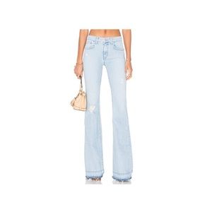 Lovers + Friends Light Wash Flare Denim